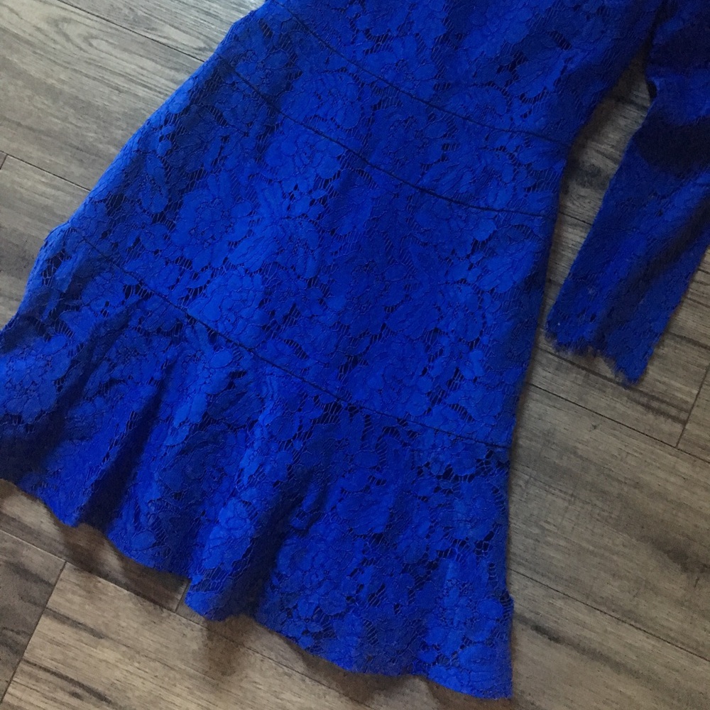JCrew royal blue lace dress size 0